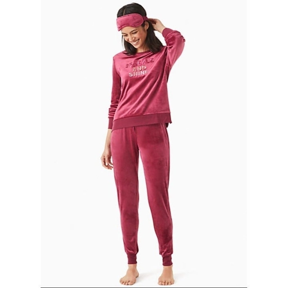 Kate Spade Velour Pajama Set Size M